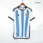 2022 Argentina World Cup Champion Edition 3 stars Home Jersey Player Version