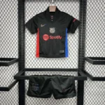24-25 Barcelona Away Soccer Kids Jersey+Shorts - 图片 3