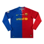 08-09 Barcelona Messi #10 UCL Final Retro Long Sleeve Home - 图片 2