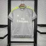 2015-16 Real Madrid Away Retro Jersey Grey - 图片 7