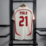 2006-07 AC Milan Ronaldo #99 Kakà #22 Maldini #3 Pirlo #21 UCL Final Retro Jersey Away Replica - 图片 10