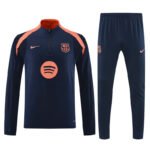 25-26 Barcelona Navy&Orange Training Kits Football Track suits