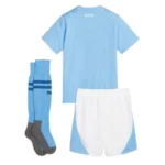 2023/24 Kids Manchester City Home Kit(Jersey+Short+Socks) - 图片 2