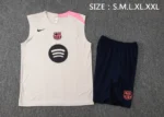 Barcelona Sleeveless Training Kit Beige 2025-26 - 图片 3