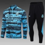2024/2025 Al-Nassr Half-Pull Training Suit Blue Black Football Shirt - 图片 7