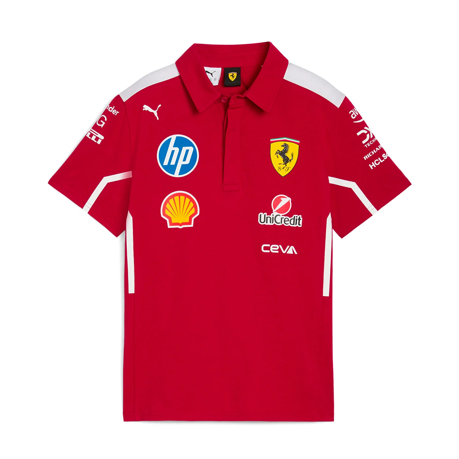 12f13bedf3.webp Puma Men F1 Scuderia Ferrari 2025 Team Polo Shirt - 图片 1