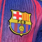 Barcelona Home  Long Sleeve soccer jerseys 2025-26  Player Version - 图片 4
