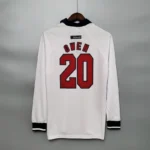 1998 England World Cup Home Retro Jersey Long Sleeve #7 BACKHAM #20 OWEN - 图片 8