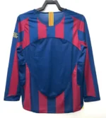 2005/06 Barcelona Retro Long Sleeve UCL Edition Home Jersey - 图片 2