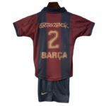 Kids Barcelona Travis Scott Soccer Kits 25-26 - 图片 2