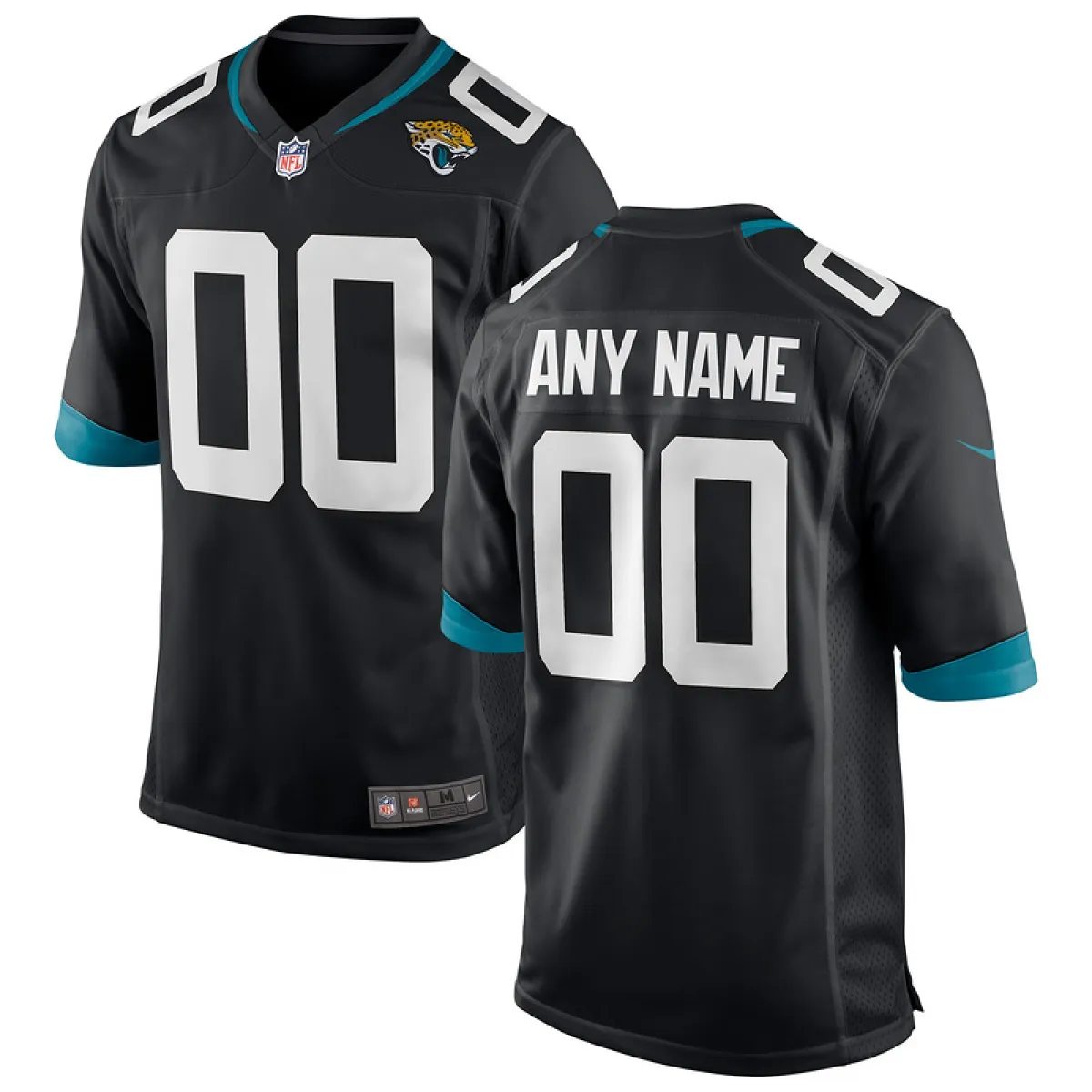 2abdfbbcce.webp Men's Jacksonville Jaguars Nike Black Custom Game Jersey - 图片 1