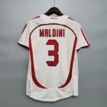 2006-07 AC Milan Ronaldo #99 Kakà #22 Maldini #3 Pirlo #21 UCL Final Retro Jersey Away Replica - 图片 8