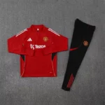Manchester United Training kit (Sweatshirt+Pants) Red 2025-26 - 图片 3