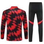 Manchester United Pre-Match Training kit(Sweatshirt+Pants)Red 2025-26 - 图片 2