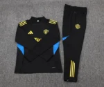 Manchester United Training Kit (sweatshirt+Pants) Black 2025-26 - 图片 3