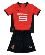 Kids Stade Rennais Home Kits Jersey+Short 2024-25