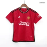 23-24 Kids Manchester United Home Jersey Kit - 图片 5