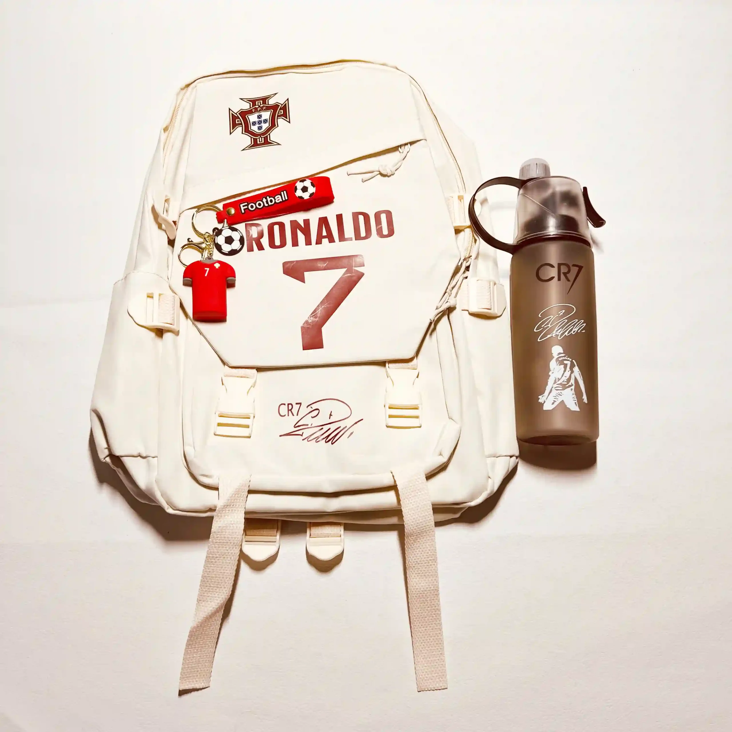 47649e18fa.webp CR7 Messi Neymar School Set Backpack Bag - 图片 1