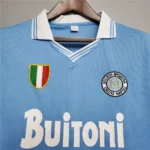 1986/87 Napoli Retro Jersey Home - 图片 3