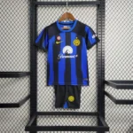 23-24 Inter Milan Home Kids Kit Jersey+Shorts - 图片 3