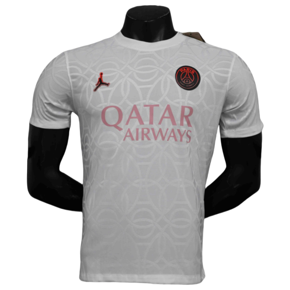 520d603a36.png 25-26 PSG Player Version Academy Pro Pre-Match White Jersey Customized team emblem stars - 图片 1