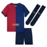 2024/25 Kids Barcelona Home Full Kit(Jersey+Shorts+Socks)  - Spotify Logo Without Text - 图片 2