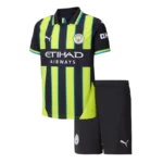 24-25 Manchester City Away Kids Kit Jersey+Shorts