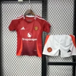 24-25 Manchester United Home Kids Jersey+Shorts - 图片 7