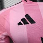 Inter Miami CF Home Pink Soccer Jersey Player Version Shirt Long sleeve 2025-26 - 图片 3