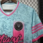 24-25 Inter Miami Special Beach Edition Kit Pink&Blue Soccer Jersey - 图片 4