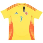 Colombia Nation Home L.Díaz #7 James #10 Football Jersey Copa America 2024 - 图片 3