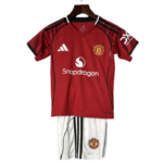 Kids Manchester United Home Soccer Kits 25-26