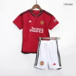 23-24 Kids Manchester United Home Jersey Kit - 图片 4