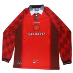 1996/97 Manchester United Retro Long Sleeve Jersey Home