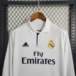 2016/17 Real Madrid Retro Long Sleeve Home Jersey - 图片 5