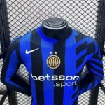24-25 Inter Milan Home Long Sleeve Kit Player Version Shirt Soccer Jersey - 图片 5