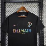 Corinthians BALMAIN 24-25 Casual Reflective Kit Black Shirt Football Jersey - 图片 3