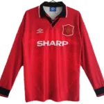 1994/96 Manchester United Retro Long Sleeve Jersey Home