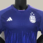 2022 Argentina World Cup Champion Edition 3 stars Away Jersey Player Version - 图片 5
