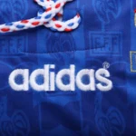 1996 France Retro Jersey Home Euro Cup - 图片 4