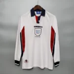 1998 England World Cup Home Retro Jersey Long Sleeve #7 BACKHAM #20 OWEN - 图片 10