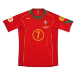2004 Portugal Retro Jersey Home Euro Cup - 图片 3