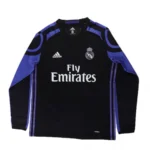 2016/17 Real Madrid Retro Long Sleeve Jersey Third Away - 图片 2