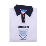 1998 England Retro Long Sleeve Jersey Home Replica World Cup - 图片 3