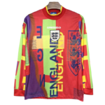 England Nation 95-96 Retro GoalKeeper Long Sleeve Kit Vintage Shirt Soccer Jersey - 图片 3