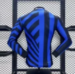 24-25 Inter Milan Home Long Sleeve Kit Player Version Shirt Soccer Jersey - 图片 4