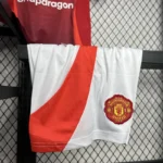24-25 Manchester United Home Kids Jersey+Shorts - 图片 6