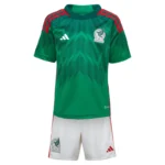 Mexico Kids World Cup 2022 Jersey Home Kit (Jersey+Short)