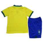 Brazil Kids Soccer Jersey Home Kit(Jersey+Shorts) World Cup 2022 - 图片 2