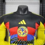 Club America Home Long sleeves Football jersey 2025-26 Player version - 图片 3